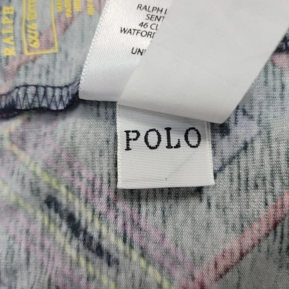 POLO Ralph Lauren Girls Patchwork Plaid Stretch Jersey Leggings Size‎ 6X